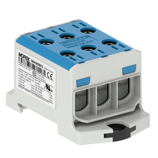 THROUGH RAIL CONNECTOR 3X AL/CU 1.5-50.0MM² 1000V MAA3050B10